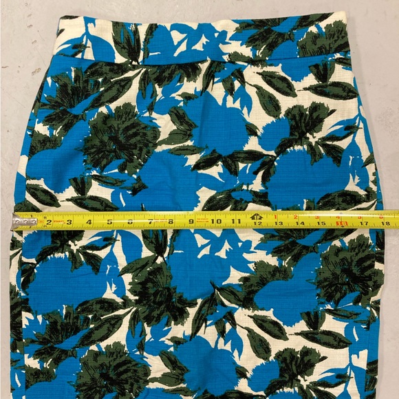 J. Crew Blue Watercolour Floral “the No. 2 Pencil” Skirt - Picture 10 of 11